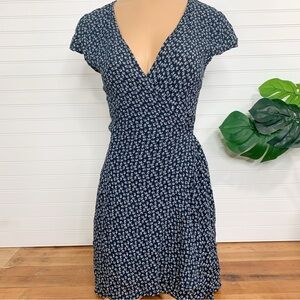 Brandy Melville Dark Blue Patterned Mini Dress